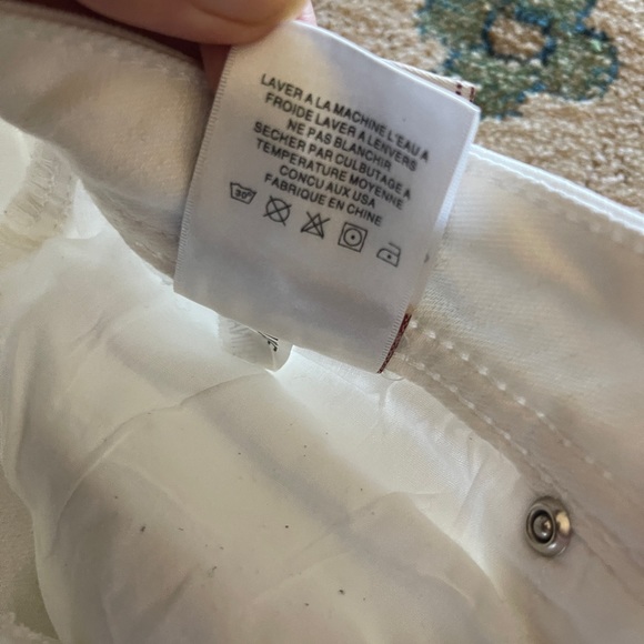 Original LA Idol White Jeans Denim Stretch Boot Cut Pants Size 7 W30 L31 1/2 - Picture 13 of 14